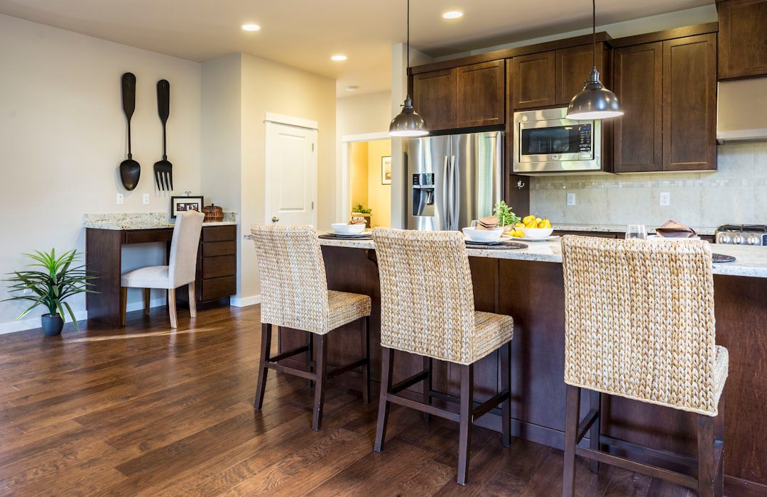 Modern kitchen staging for real estate sale in Brisbane